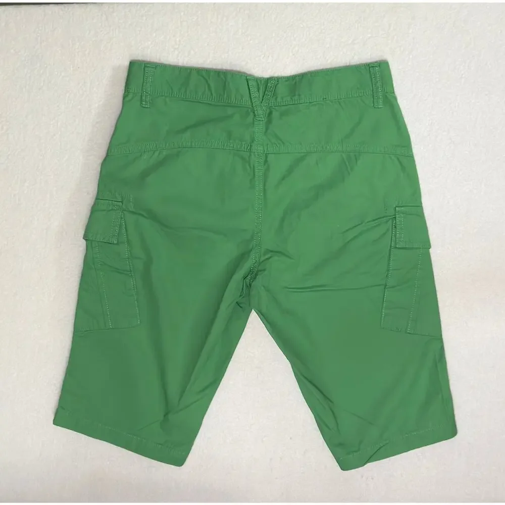 Benetton Kids Green Cargo Shorts Size 2XL 11-12